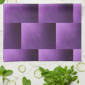 パープルヘイズ抽象芸術 グラデーション キッチンタオル (折り畳み)