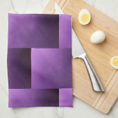 パープルヘイズ抽象芸術 グラデーション キッチンタオル (四つ折り)
