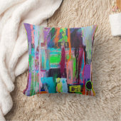 パープルヘイズ16 x 16コットン装飾用クッション クッション (ブランケット)