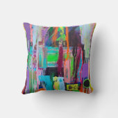 パープルヘイズ16 x 16コットン装飾用クッション クッション (裏面)