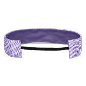 パープルヘッドバストライプのンド アスレチックヘッドバンド (裏面)