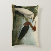 パープルヘロンオードボンバードワイルドライフ絵画ズ アクセントクッション (裏面(縦))