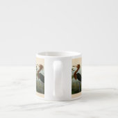 パープルヘロンオードボンバードワイルドライフ絵画ズ エスプレッソカップ (裏面)