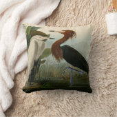 パープルヘロンオードボンバードワイルドライフ絵画ズ クッション (ブランケット)