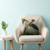 パープルヘロンオードボンバードワイルドライフ絵画ズ クッション (椅子)