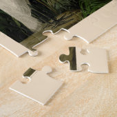 パープルヘロンオードボンバードワイルドライフ絵画ズ ジグソーパズル (側面)