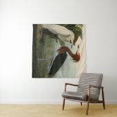 パープルヘロンオードボンバードワイルドライフ絵画ズ タペストリー (インサイチュ(横))