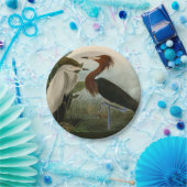 パープルヘロンオードボンバードワイルドライフ絵画ズ ペーパープレート (パーティー)