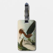 パープルヘロンオードボンバードワイルドライフ絵画ズ ラゲッジタグ (裏面縦)