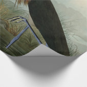 パープルヘロンオードボンバードワイルドライフ絵画ズ ラッピングペーパー (角)