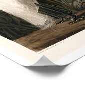 パープルヘロンバイオードボンポスター ポスター (角)