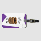 パープルベイクマイデー ラゲッジタグ (正面横)