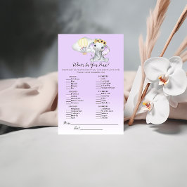 パープルベイビーゲーム あなたの財布の中の象の風船