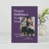 パープルベターレイトバイネバーズネバーズ年賀状 シーズンカード (スタンド正面)