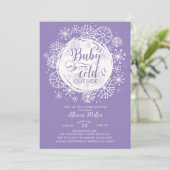 パープルベビーそれが寒い外招待状 招待状 (スタンド正面)