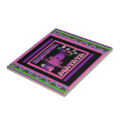 パープルベビーシンバメリークリスマスコレクション タイル (側面)