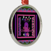 パープルベビーシンバメリークリスマスコレクション メタルオーナメント (右)