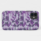 パープルベリカモパターン Case-Mate iPhoneケース (裏面(横))
