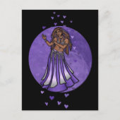 パープルベリーダンサーラブ ポストカード (正面)