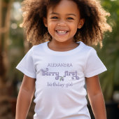 パープルベリーファースト妖精ファースト誕生日 トドラーTシャツ