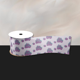 パープルベリーラベンダーリボン サテンリボン