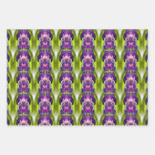 パープルベリー抽象芸術自然アートパターン ラッピングペーパーシート (正面2)