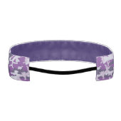 パープルベリー迷彩柄パターン アスレチックヘッドバンド (裏面)