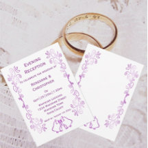 パープルベルズスクロールワークウェディングレセプション