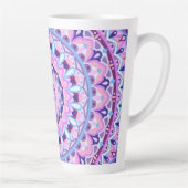 パープルベースマンダラ カフェラテマグ (右)