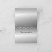 パープルペアックの結婚式 サンキューカード サンキューカード (内部)