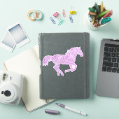 パープルペイズリーギャロピンホース シール (iPadカバー)