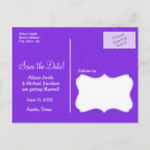 パープルペイズリーパターン 案内ポストカード (裏面)