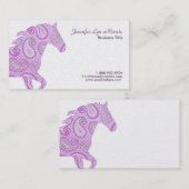 パープルペイズリーホース 名刺 (正面/裏面)