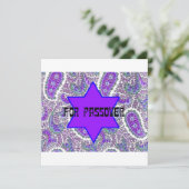 パープルペイズリー通行人挨拶カード シーズンカード (スタンド正面)