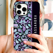 パープルペイズリー オーダーネーム Case-Mate iPhoneケース