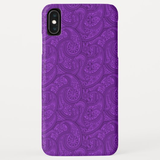 パープルペイズリー Case-Mate iPhoneケース (裏面)