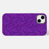 パープルペイズリー Case-Mate iPhoneケース (裏面 (横))