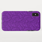 パープルペイズリー Case-Mate iPhoneケース (裏面(横))