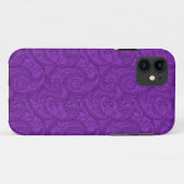パープルペイズリー Case-Mate iPhoneケース (裏面(横))
