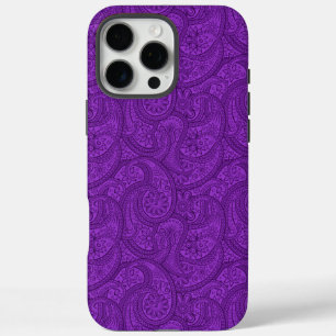 パープルペイズリー iPhone 16 PRO MAXケース