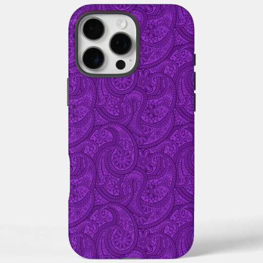 パープルペイズリー Case-Mate iPhoneケース (裏面)
