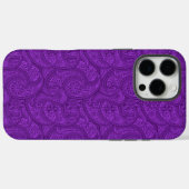 パープルペイズリー Case-Mate iPhoneケース (裏面 (横))
