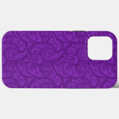 パープルペイズリー Case-Mate iPhoneケース (裏面 (横))