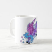 パープルペガサス幻想マグ コーヒーマグカップ (正面左)