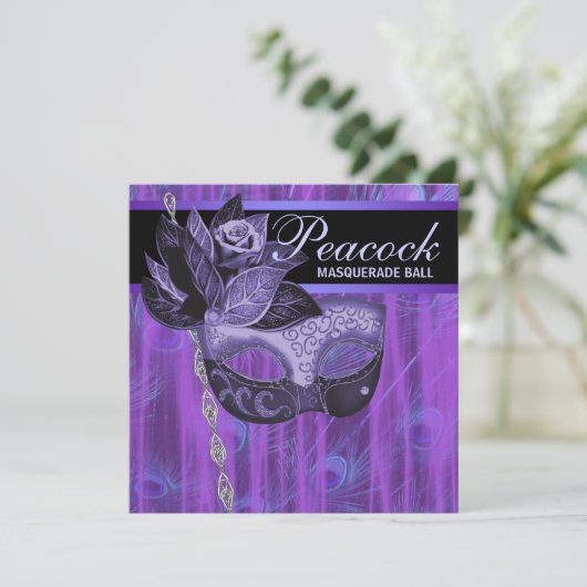 パープルペコの羽の仮面舞踏会 招待状 (スタンド正面)
