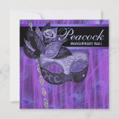 パープルペコの羽の仮面舞踏会 招待状 (正面)