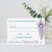 パープルペコックの羽根　出欠確認 出欠カード (スタンド正面)