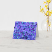 パープルペタルズ カード (黄色い花)