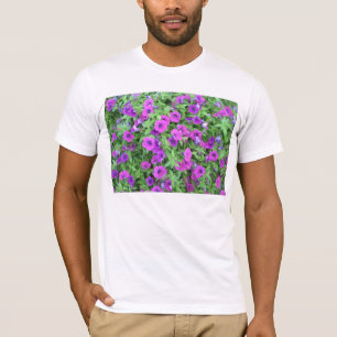 パープルペチュニアスアダルトベラキャンバスTシャツ Tシャツ