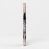 パープルペチュニアフローラ水の色をパーソナライズ Case-Mate iPhoneケース (裏面/右)